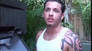 Str8 resort maintenance guy has gay sex. porn video